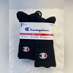 Champion Men’s Crew Socks 6 Pairs size 6-12